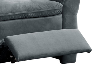 Felix Collection Contemporary Style Fabric Upholstered Living Room Electric Recliner Power Chair, Dark Grey Dweva