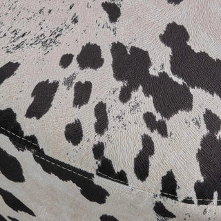 Animal Ottoman/Footstool, Black and White Cow-Shaped Ottoman, Modern Ottoman, Modern Accent Stool Home Decor, Suitable for Living Room, Bedroom, Porch, Garden, Backyard, Balcony Dweva