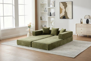 UNITED WE WIN Folding Sofa Bed with Pillows - Convertible Chair Floor Couch & Sleeping Mattress - Foldable Memory Foam Sleeper for Living Room/Dorm/Guest Room/Home Office/Apartment/Upstairs Loft Dweva