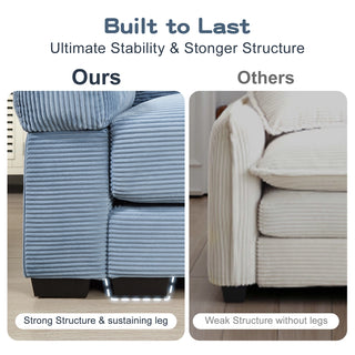 Velora Cloud Modular Sofa - Blue