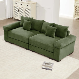 Velora Cloud Modular Sofa - Green