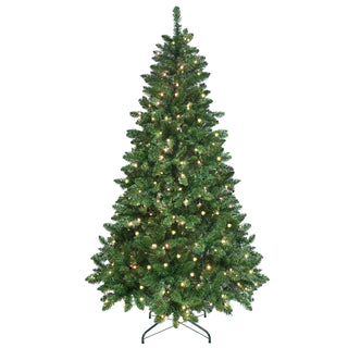7ft Green Christmas Tree with 400 WiFi-Controlled RGB LED Lights, 1063 PVC Tips, 38 Light Functions, Music Sync, Hinged Structure & Metal Stand – Smart App-Controlled Holiday Tree Dweva