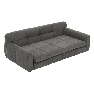 Soft and comfortable pet bed for big and oversized dogs, durable elevated dog sofa bed, comfortable dog sofa, modern and fashionable linen fabric dog sofa-DARK GREY Dweva