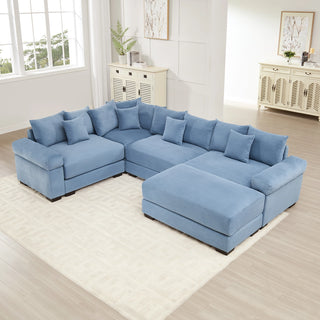 Velora Cloud Modular Sofa - Blue