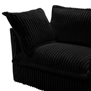Slipcovered Fluffy Sofa - 2 Seat Dweva