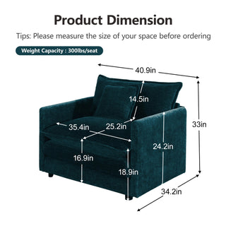 Harmony Luxury Deep-Seat Cloud Couch Dweva