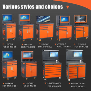 Extra large mobile computer cabinet suitable for up to 32-inch monitors Dweva