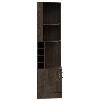 Seattle Bar Cabinet, Eight Bottle Cubbies, Two Large Open Shelves Dweva
