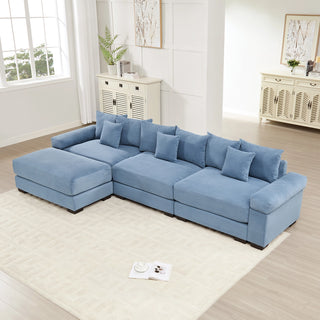 Velora Cloud Modular Sofa - Blue