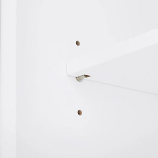 Tall Bathroom Storage Cabinet, Freestanding Storage Cabinet with Two Doors and Adjustable Shelves, Door Shelve Design, MDF Board with Painted Finish, White Dweva