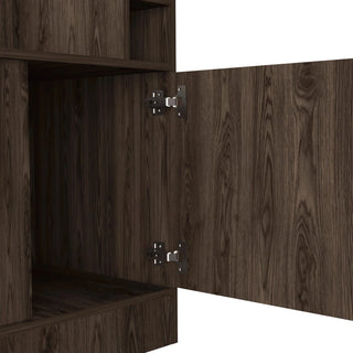 Seattle Bar Cabinet, Eight Bottle Cubbies, Two Large Open Shelves Dweva