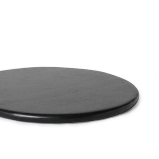 Handmade Midnight Mango Wood Round Cheeseboard-15X11 Inch Dweva