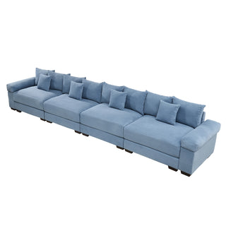 Velora Cloud Modular Sofa - Blue