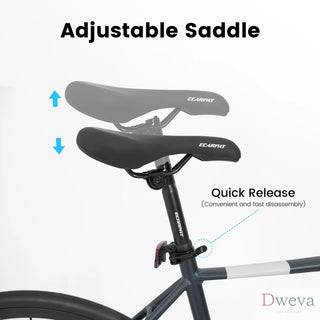 A28320R 700Cx28 Road Bike, Lightweight Aluminum Frame, Disc Brakes, 16-Speed, Fast Acceleration, Suitable for Men and Women, Ideal for High-Intensity Riding Dweva