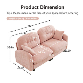 Loveseat Cloud Sectional Couches Dweva
