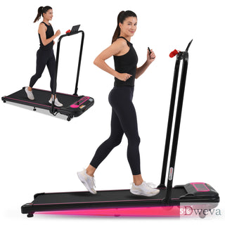 NEW Folding Walking Pad Under Desk Treadmill for Home Office -2.5HP Walking Treadmill With Incline 0.5-7.5MPH 300LBS Capacity Treadmill for Walking Running - Two Ways to Adjust Speed Dweva