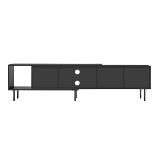 Modern TV Stand for 80'' TV with 2 Doors, Media Console Table, Entertainment Center with Large Storage Cabinet for Living Room, Bedroom