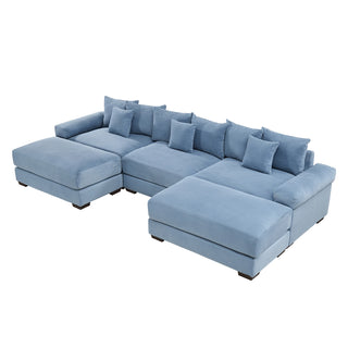 Velora Cloud Modular Sofa - Blue