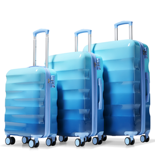 Luggage Set 3 Piece – Hardshell Suitcases with Spinner Wheels and TSA Lock, Lightweight Durable PC+ABS, Vibrant Glossy Expandable Design for Travel (20"/24"/28") Dweva