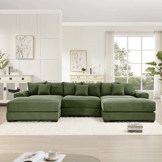 Velora Cloud Modular Sofa - Green