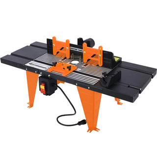 Electric Benchtop Router Table Wood Working Tool,black,orange color Dweva