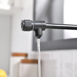 Purifier Kitchen Faucet Drinking Water Faucet With Roll Up Dish Drying Rack, Pull Down Water Filter Kitchen Sink Faucets (Matte Black) Dweva