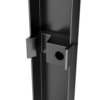 60" W x 57" H Aluminum Frame Double Sliding Shower Door, Soft-Close Matte Black Bathtub Door, 1/4" (6mm) Clear Nano-Coated Tempered Glass, Dual Stainless Steel Handles Dweva