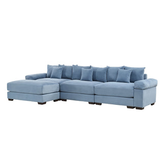 Velora Cloud Modular Sofa - Blue