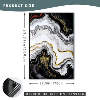 Luxury Crystal Pearl Oil Painting Wall Art Contemporary Hallway Decor Premium Canvas Mural for Modern Home Entrance and Corridor decorative picture painting Dweva