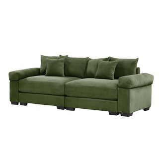 Velora Cloud Modular Sofa - Green