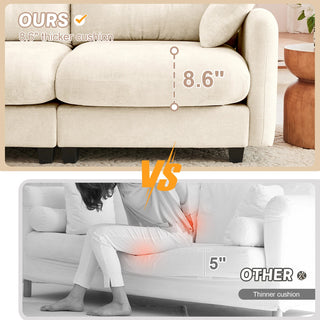 Loveseat Cloud Sectional Couches Dweva