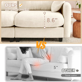 Mira Loveseat With Ottoman Dweva