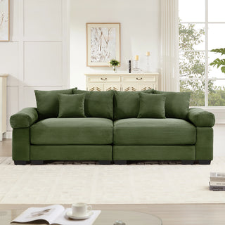 Velora Cloud Modular Sofa - Green