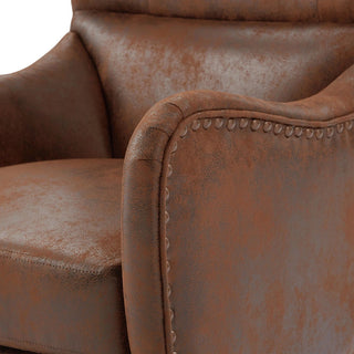 HI-BACK Studded Chair,Arm Chair,Living-room, Study and Bedroom Dweva