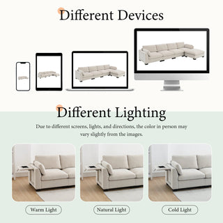130" Modular Sectional Sofa Dweva