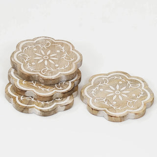 Assorted Design Coasters - Pack of 6 Dweva
