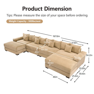 Velora Cloud Modular Sofa - Camel