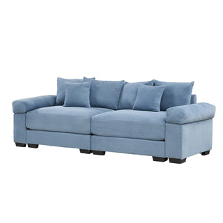 Velora Cloud Modular Sofa - Blue