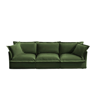 Slipcovered Fluffy Sofa - 3 Seat Dweva