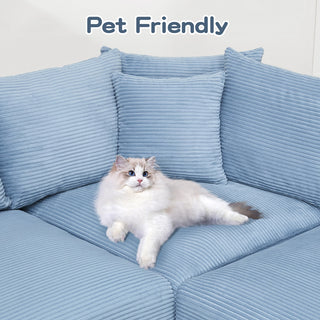 Velora Cloud Modular Sofa - Blue