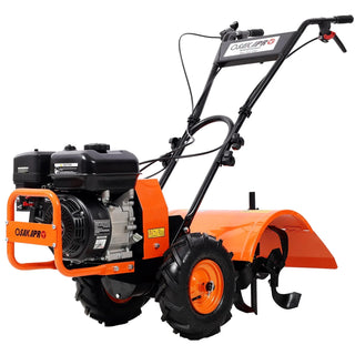 Heavy duty Power tiller, Rear Tine Tiller - 7HP Gas Engine 212CC, 20" Wide and 8" Deep Cultivator - Garden Soil Prep for Planters and Vegetable Beds and More. Dweva