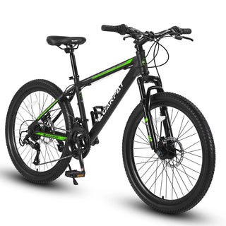 S26102 26 Inch Mountain Bike, Shimano 21 Speeds with Mechanical Disc Brakes, High-Carbon Steel Frame, Suspension MTB Bikes Mountain Bicycle for Adult & Teenagers Dweva