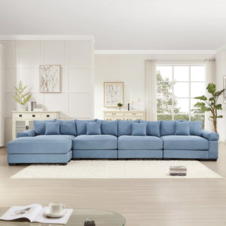 Velora Cloud Modular Sofa - Blue