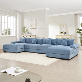 Velora Cloud Modular Sofa - Blue