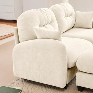 Mira Loveseat With Ottoman Dweva