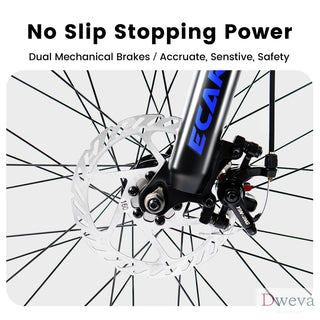 A2760 27.5 Inch Full Suspension Mountain Bike, Front and Rear Dual Shock Absorbers, Mechanical Disc Brakes, 21-Speed, Suitable for Men and Women, Ideal for Travel and Fitness Enthusiasts Dweva