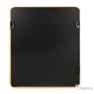 Gold 30 "x36" Rectangular Bathroom Wall Mirror Dweva