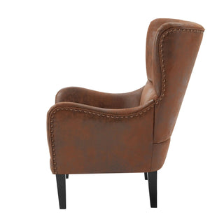HI-BACK Studded Chair,Arm Chair,Living-room, Study and Bedroom Dweva