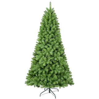 7ft Christmas Tree with Memory Wire, 1064 Tips Hinged Artificial PVC Tree, Easy Setup Green Xmas Tree for Indoor Holiday Decoration Dweva
