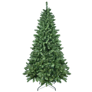 7ft Green Christmas Tree with 400 WiFi-Controlled RGB LED Lights, 1063 PVC Tips, 38 Light Functions, Music Sync, Hinged Structure & Metal Stand – Smart App-Controlled Holiday Tree Dweva